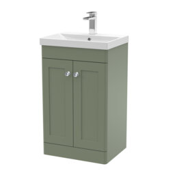 Classique 510mm Free-standing Single Bathroom Vanity with Vitreous China Vanity Top