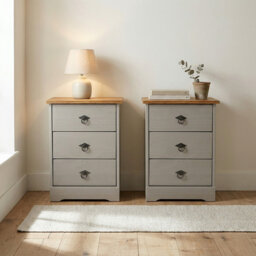 Crespo 43.2cm W Solid Wood Bedside Table