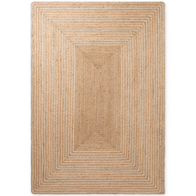 Hanse Home Juno Line - Jute Rug, Natural Rug for Living room, Bedroom, Diningroom