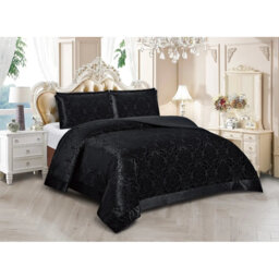 Polyester Floral Bedspread with Pillow Shams Included
