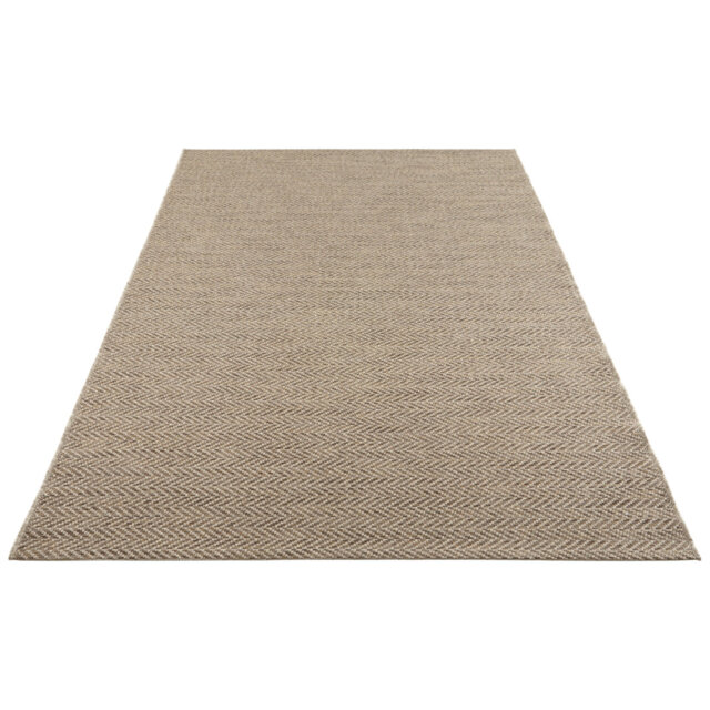 Caen Flatweave Natural Brown Indoor/Outdoor Rug
