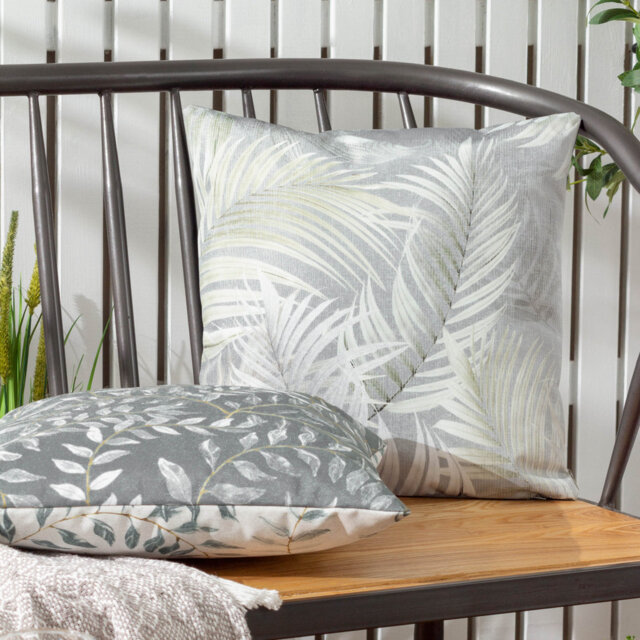 Palma Indoor / Outdoor Floral Square Throw Cushion with Filling