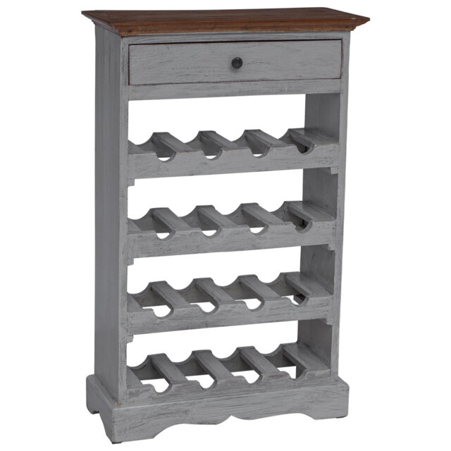 Wine Rack Solid Mahogany Wood 55x23x85 cm