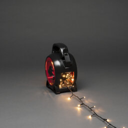 Konstsmide 150 Warm White LED Outdoor Christmas Lights - Durable Cable Reel