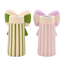2 Piece 10.5cm Resin Tabletop Candle Accessories Set With Bow