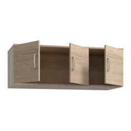 Charlyse 3 Door Wardrobe Top Unit in Sonoma Oak, 123 cm
