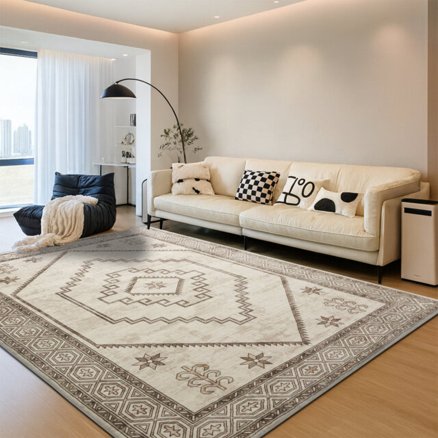 Vintage Oriental Area Rug – Living Room Large Rug for Cozy and Stylish Spaces