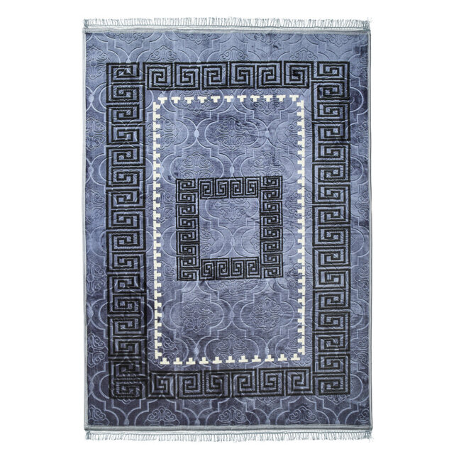 HARBOUR GREEK MINK FAUX FUR RUGS 160X230 GREY
