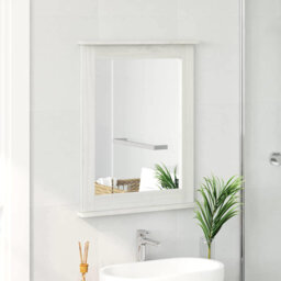 vidaXL Mirror Rectangular with Mirror VIGO Solid pine wood Bathroom Indoor