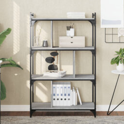 Westmalle 76cm W Steel Etagere Bookcase