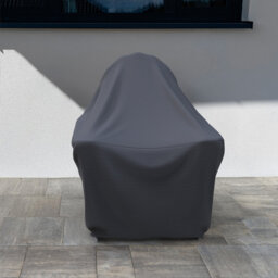 Outdoor Adirondack Chair Cover For Hartington Plastic Chairs, Water-Repellent UV-Resistant Polyester With Elastic Tie-Downs