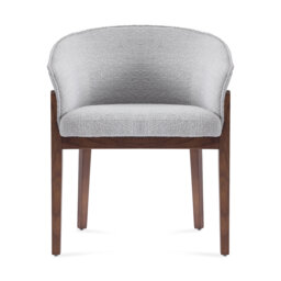 Lucent Walnut Effect Ash Wooden Frame Dining Chair