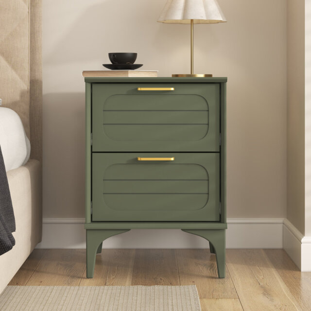 Harrington Curtis 2 Drawer Bedside Table