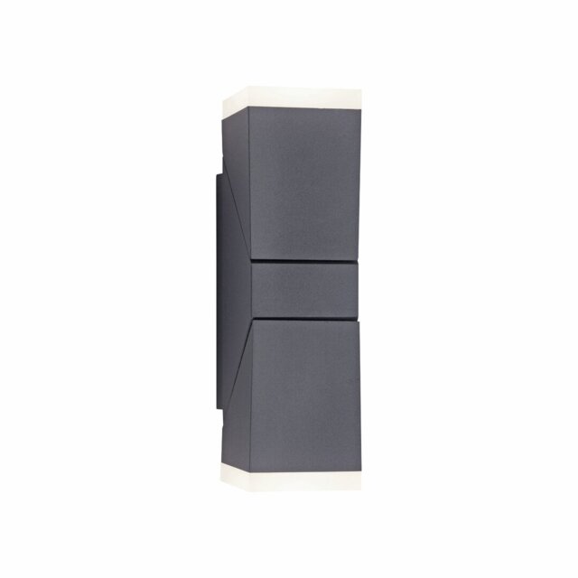Cullompton Anthracite 2 - Bulb 22cm H Integrated LED Outdoor Flush Mount