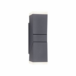 Cullompton Anthracite 2 - Bulb 22cm H Integrated LED Outdoor Flush Mount