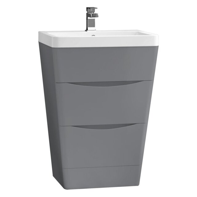 Avanya 600mm Bathroom Basin Vanity Unit Floor Standing Cabinet Furniture