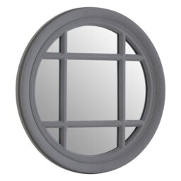 Marrero Solid Wood Concave Wall Mirror