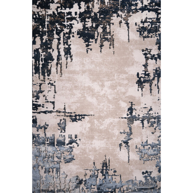 Ruby Urban Fade Taupe Abstract Area Rug