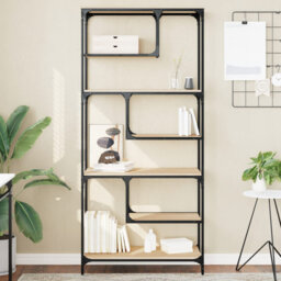 Emille 176cm H x 81cm W Steel Geometric Bookcase