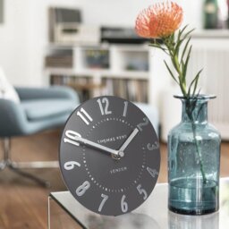 Mulberry Modern & Contemporary Analogue Metal Quartz Movement / Crystal Tabletop Clock