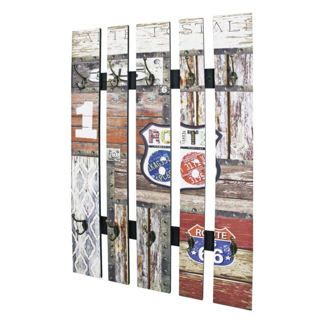 Dorland Wall 10 - Hook Wall Mounted Coat Rack