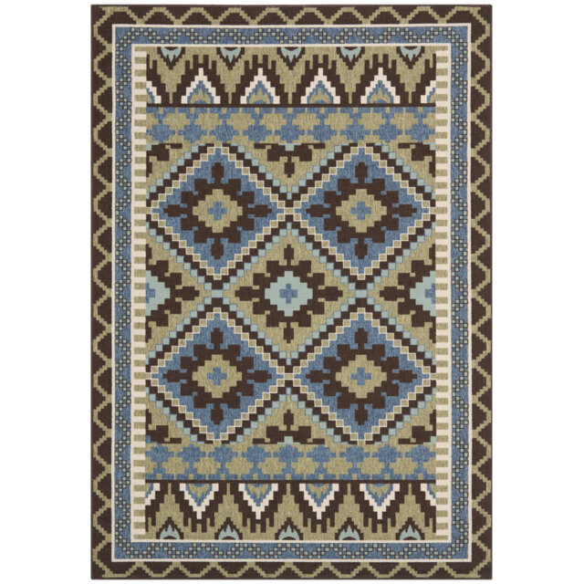 Mcneil Brown/Blue/Green Indoor/Outdoor Rug
