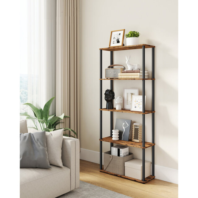 60cm W Steel Etagere Bookcase