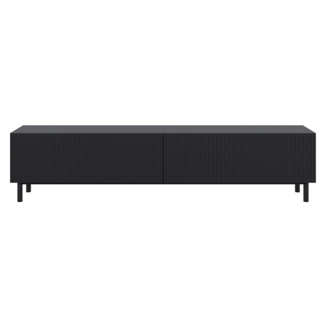 Denaeja New TV Cabinet with Grooved Front 175 cm Black