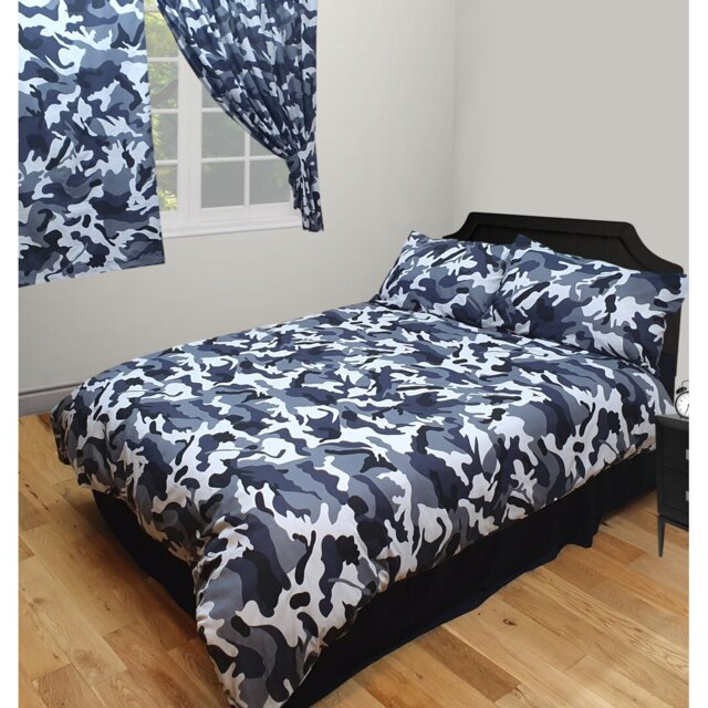 CAMOUFLAGE Pencil Pleat Semi Sheer Curtains
