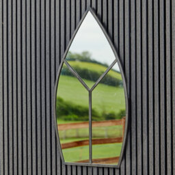 Metal Oval Wall Mirror