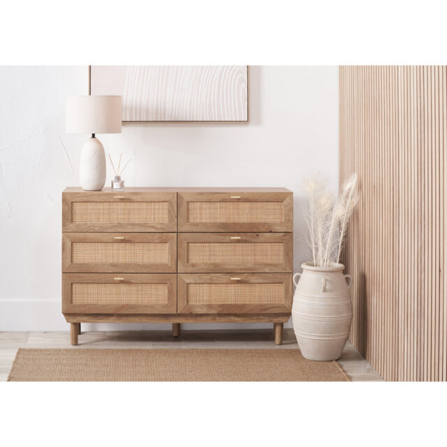 Cerelia 120cm W 6 - Drawer Chest of Drawers