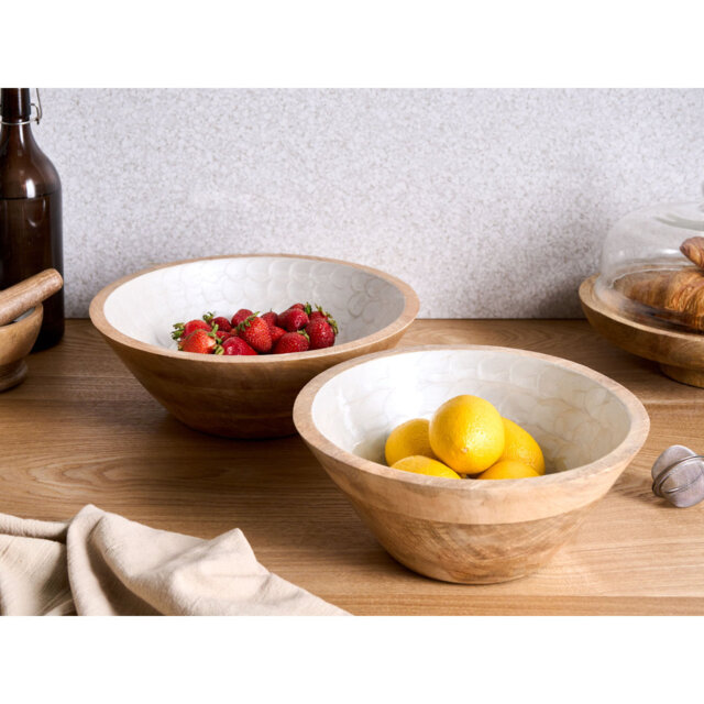 Handmade Mango Wood Decorative Bowl 2