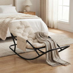 Single Steel Tube Rocking Chair, Technical Fabric