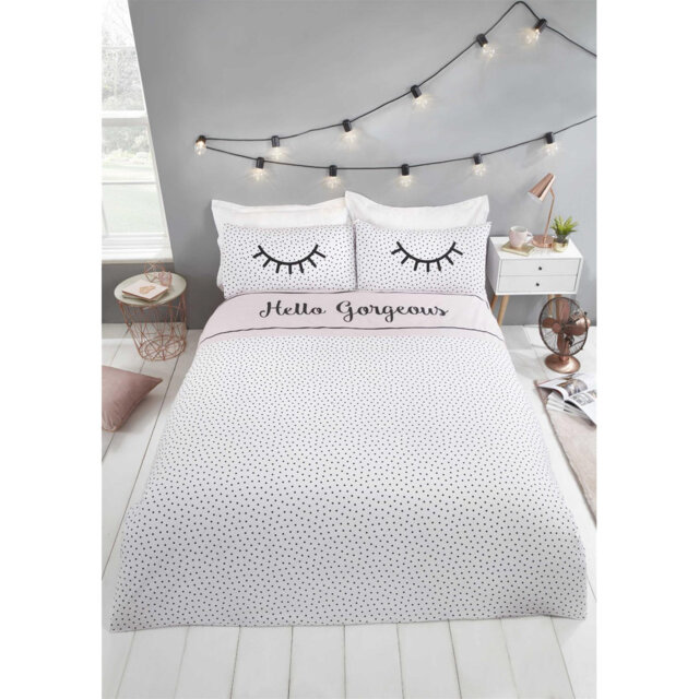 Hank Polyester Graphic Print & Text Bedding with Pillowcases Included