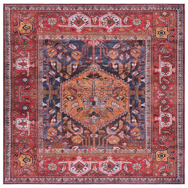 Tucson Villegas Oriental Machine Washable Non-Slip Area Rug