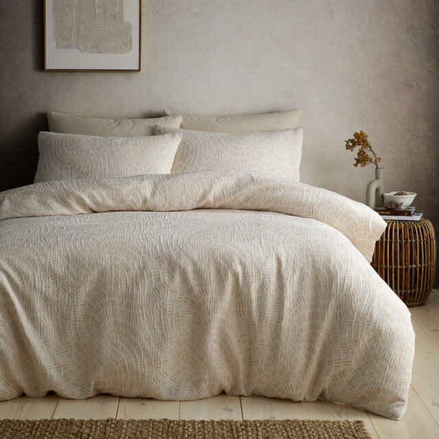 Fossil Jacquard Polyester Geometric Shapes Duvet Cover Set