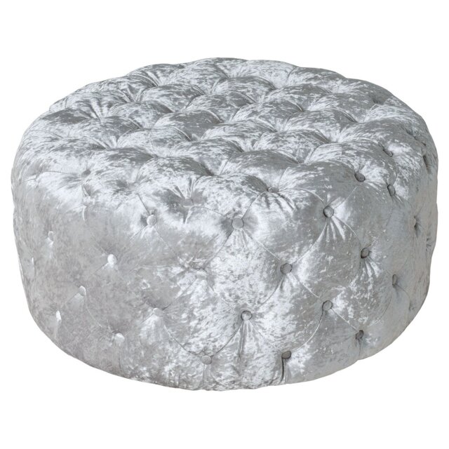 Isiah 91Cm Wide Tufted Round Cocktail Ottoman