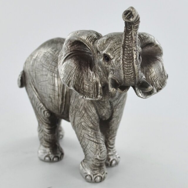 Orkin Standing Elephant Silver Figurine