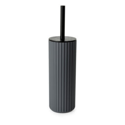Berkeley Toilet Brush - White W/Bamboo Lid