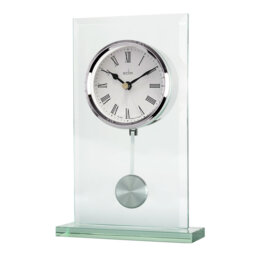 Acctim La Collina Pendulum Mantel Clock Quartz Energy Efficient Movement Glass