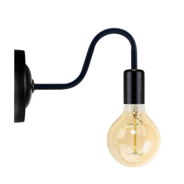 Wall Light 1 Pack, Wall Sconce Lamp Fitting Fixtures With E27 Lamp Holder For Restaurant Bar Hotel Coffee Shop Decoration