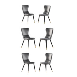 Hartshorne Velvet Dining Chairs - Ergonomic Curved Back with Metal Legs -  Side Chair for Dining Room Kitchen Living Room