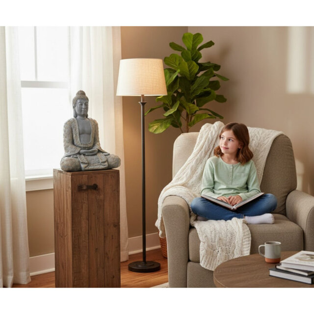Eliza Buddha Garden Statue â Mindfulness Decoration, Polyresin Indoor or Outdoor Sculpture for Home & Garden
