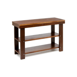 70 x 26 x 45 cm Entryway Shoe Storage Bench, Shoe Rack Brown Solid Pine Wood