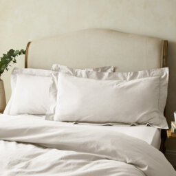 Arber Luxury Linen Blend Oxford Border Superking Pillowcase Pairs