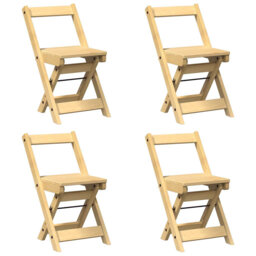 5 Piece Butterfly Dining Set Corona Foldable Pinewood