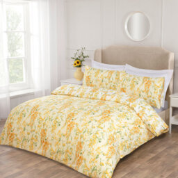 Wisteria Lemon Floral Super Soft Polyester Duvet Set