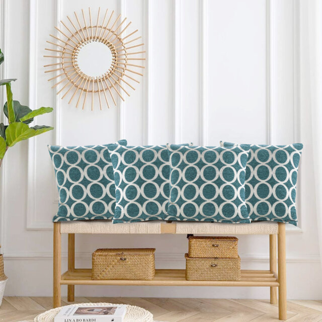 Broward Oh Geometric Cushion with Filling