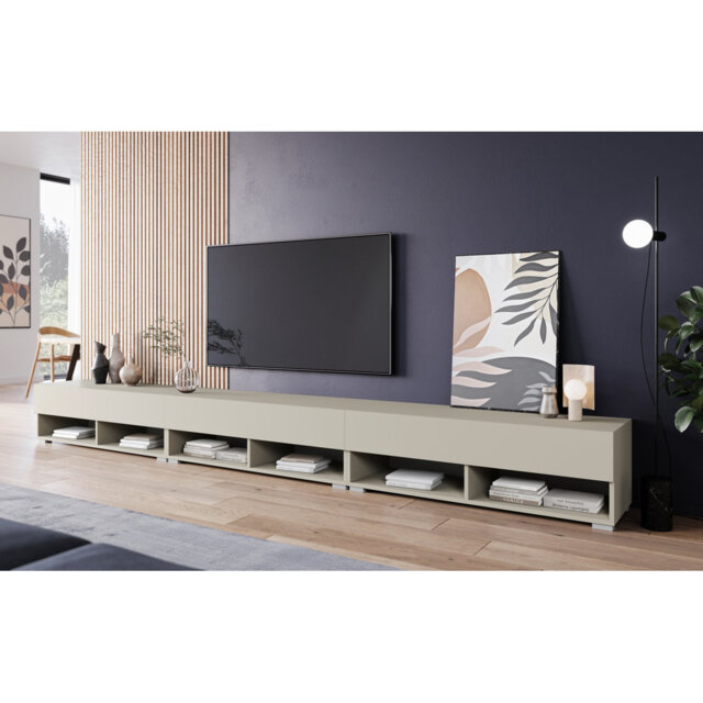 "Lowboard Tv Cabinet ""Anne"", 300 Cm, With Led Lighting"