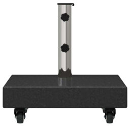 Parasol Base Grey 45 X 25 X 45 Cm Granite, Steel